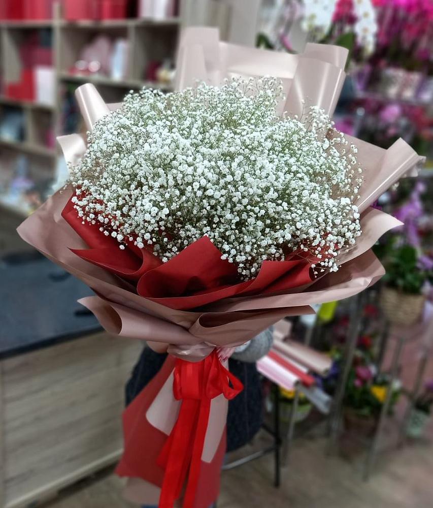 Букет Белые хлопья в Поречье-Рыбное Букет цветов из: Гипсофила в Поречье-Рыбное